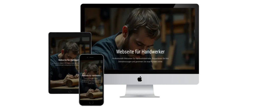 Professionelle Handwerker Website