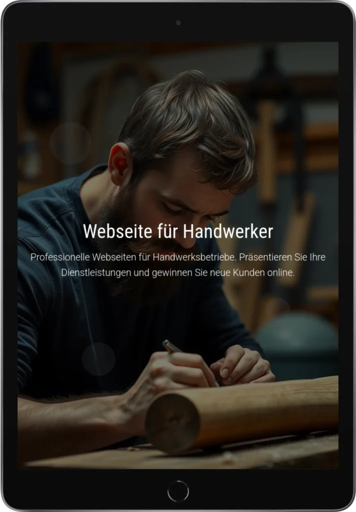 Professionelle Webseiten für Handwerker