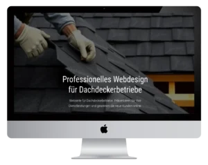 Professionelles Webdesign für Dachdeckerbetriebe - Desktop