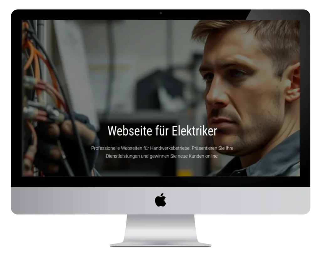 Professionelles Webdesign für Elektriker und Elektrofirmen