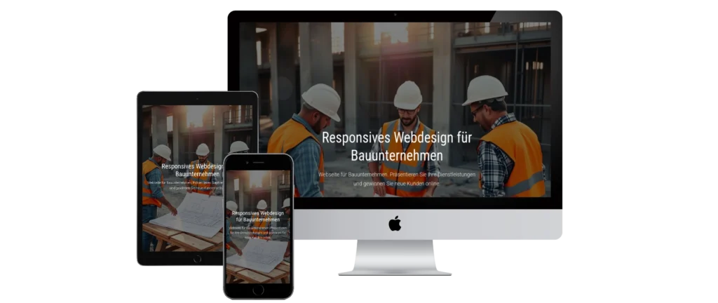 Professionelle Website für Ihr Bauunternehmen