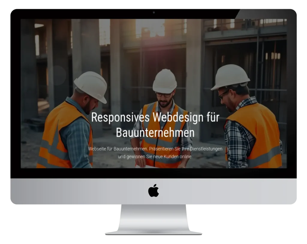 Webdesign Bauunternehmen | Professionelle Homepage erstellen