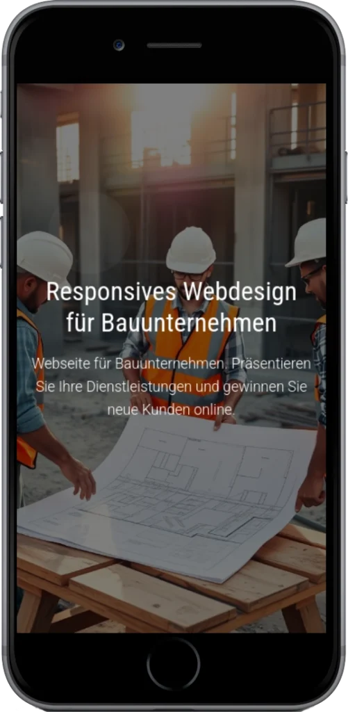 Website für Bauunternehmen | Mehr Aufträge durch Webdesign