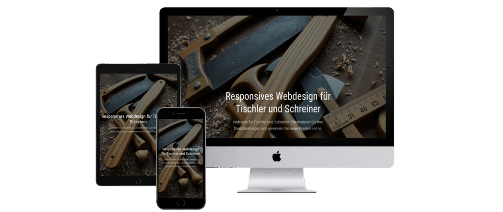 Responsives Webdesign für Tischler und Schreiner - Alle